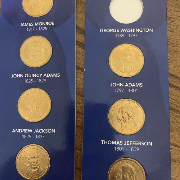 87 Variety $1 Presidential gold coins + 4 Sacagawea dollars with (p) indication - Picture 6 of 7